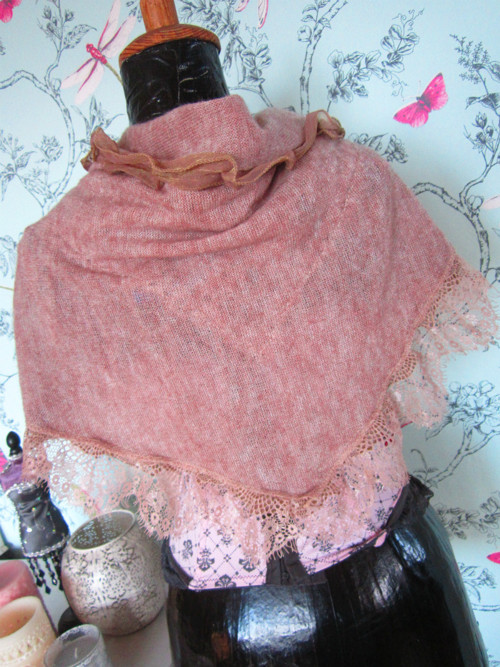 Shabby chic šál — foto 6