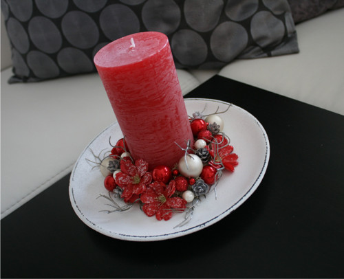 Vánoční svícínek do červena — foto 2