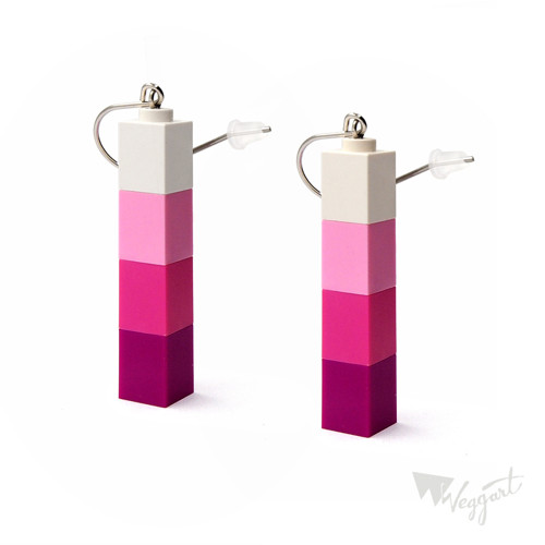 Pink Variation Earring Set (LEGO + ocel) — foto 2