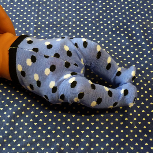 Punčocháčky BABY BORN - modré, puntík — foto 3
