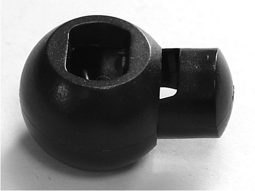 Plastová brzda na oblečení, barva černá — foto 2