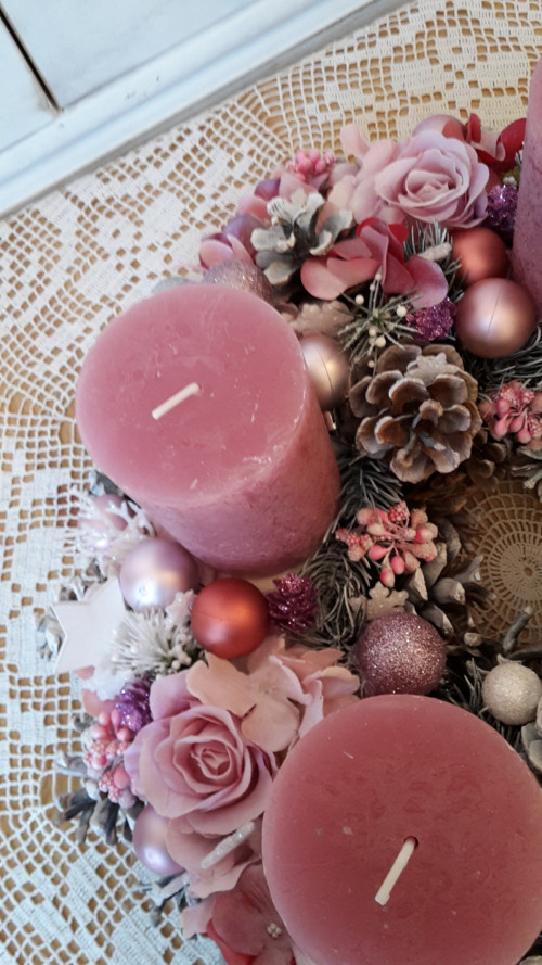 Velký luxusní adventní věnec — foto 6