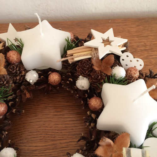 Adventní svícen bílý — foto 5