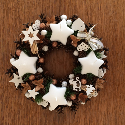Adventní svícen bílý — foto 6