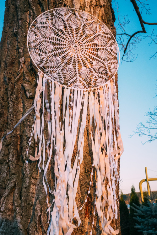 Háčkovaný lapač snů – ⌀ 50 cm — foto 3