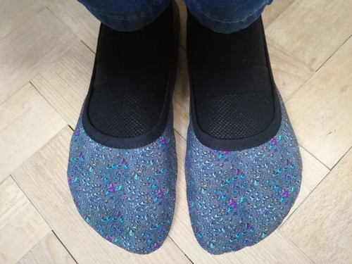 Kapky na šedé-barefoot balerínky +plotna — foto 3