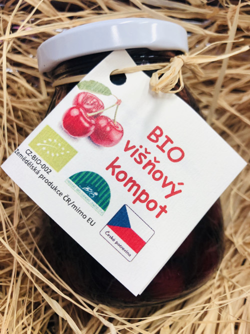 Bio višňový kompot 200ml — foto 2