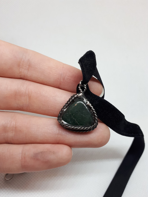 Choker se zeleným avanturínem — foto 4