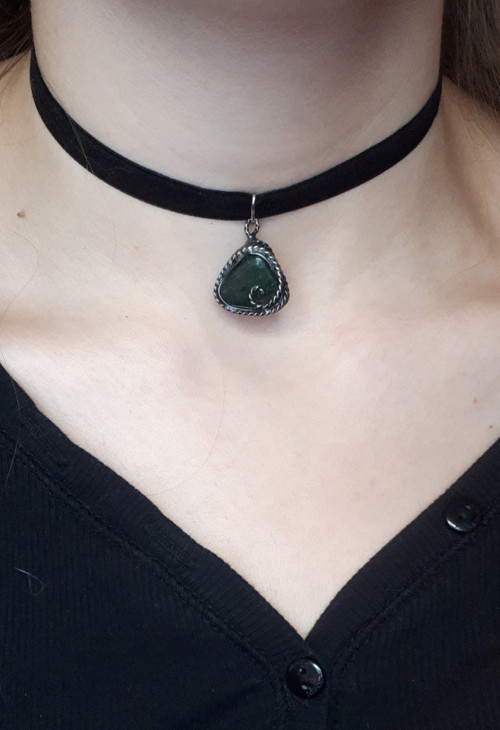 Choker se zeleným avanturínem — foto 6