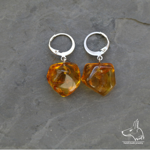Jantarové náušnice — foto 5