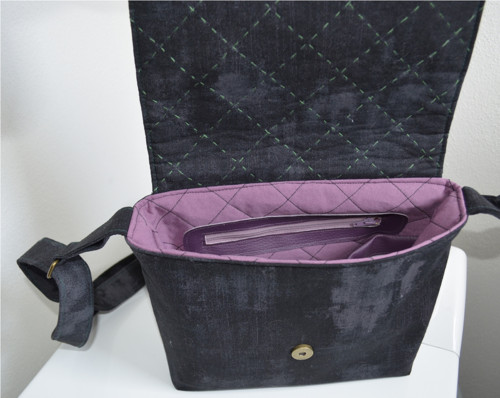 Kabelka s aplikací květů (japonský patchwork) — foto 5