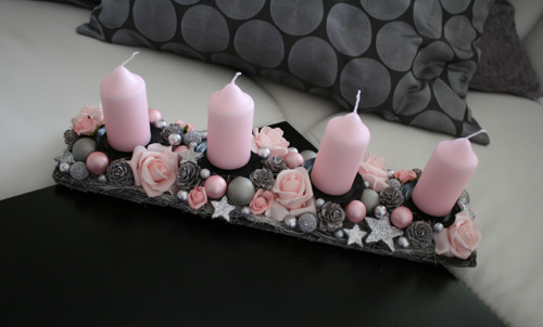 Adventní štola růžová — foto 2