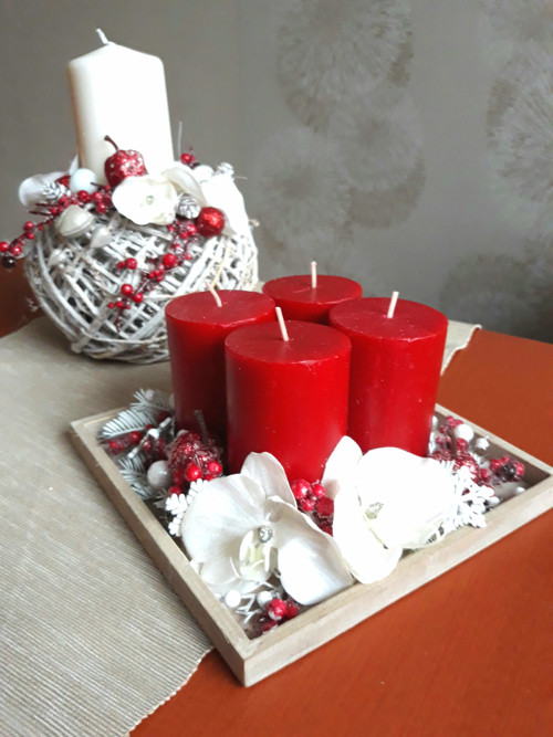 Luxusní svícen s orchidejemi — foto 2