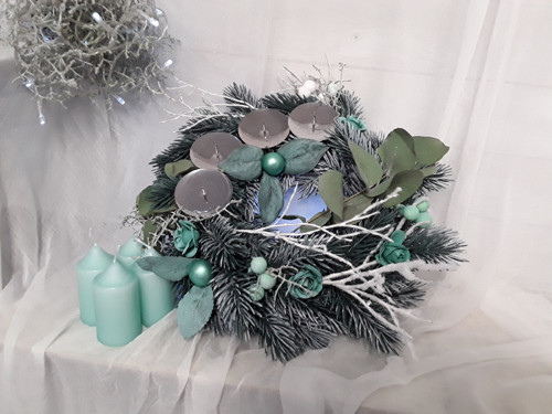Adventní věnec "Máta+ eucalyptus" — foto 2
