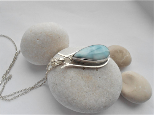 Blankytný - larimar - Ag — foto 2