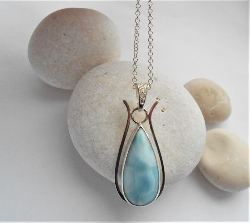 Blankytný - larimar - Ag — foto 3