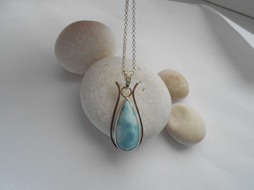 Blankytný - larimar - Ag — foto 6