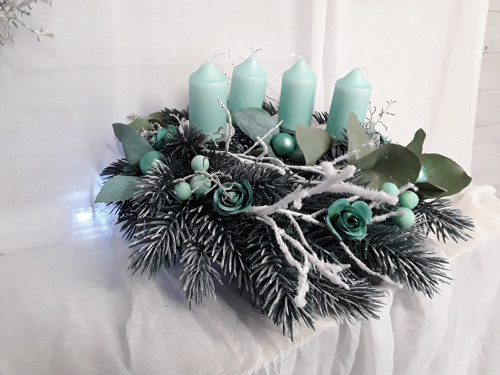 Adventní věnec "Máta+ eucalyptus" — foto 5