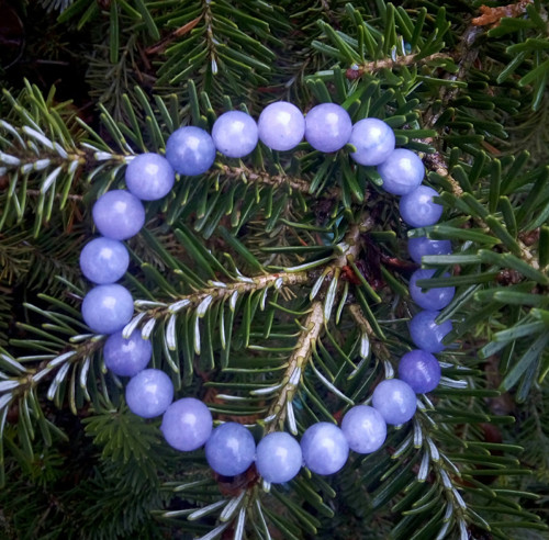 Náramek z minerálů - jadeit violet — foto 2