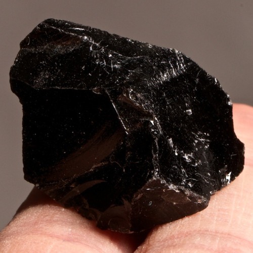 Obsidián černý- surový, 30 mm — foto 2