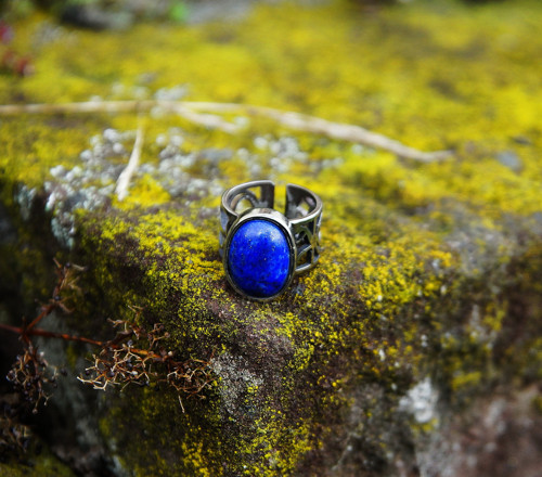 Nerezový prsten..." Blue " — foto 3