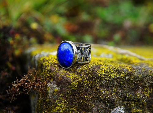 Nerezový prsten..." Blue " — foto 4