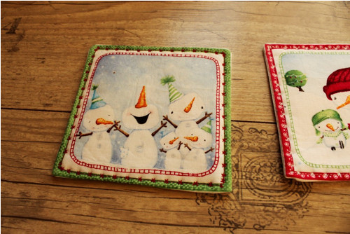 Podkafíčka Snowmen II. - sada 2ks — foto 2