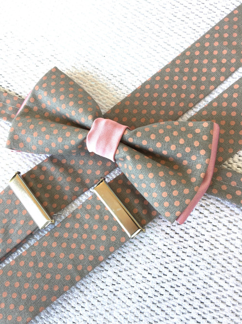 Leo set (grey/small pink polka dots) — foto 2