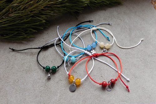 Náramek - Korálový s nerezem.... — foto 2