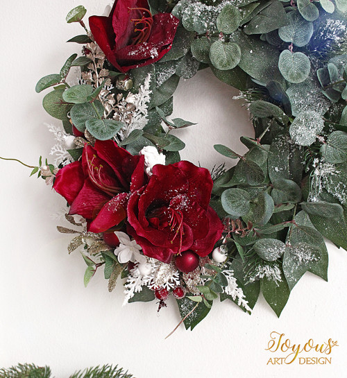 Elegantní zimní věnec — foto 3