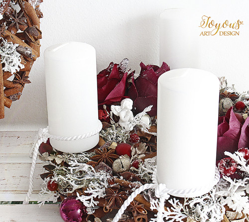 Luxusní voňavý adventní věnec — foto 2