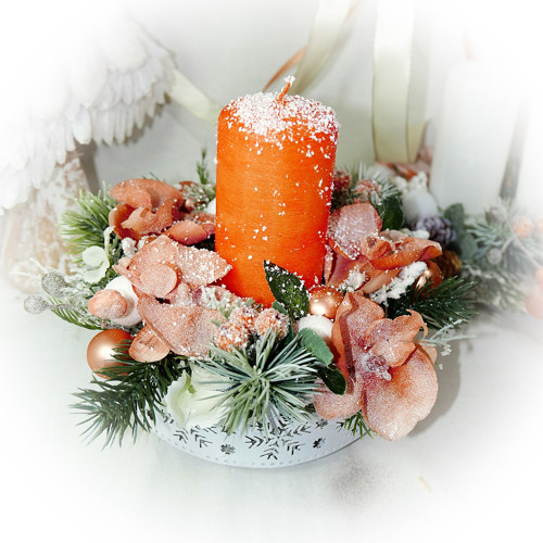Vánoční svícen - Light Orange — foto 2
