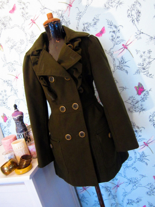 Kabát army&romantic look — foto 4