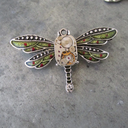 Zelená Vážka - Brož, Steampunk — foto 2
