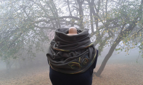 Nákrčník fleecový s aplikací spirály — foto 6