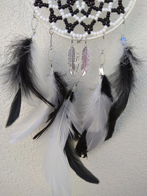 Dreamcatcher černo-bílý — foto 3