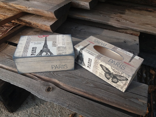 Krabička na kapesníky Paris — foto 3