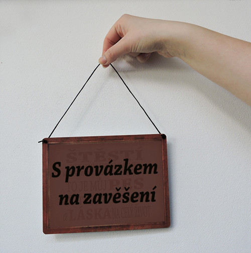 Plechová cedulka "Štěstí" II. — foto 2