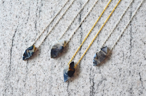 Náhrdelník SILVER CHAIN AGATE — foto 2