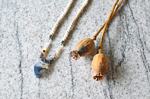 Náhrdelník Silver Rope Agate Sardonyx Beads — foto 2