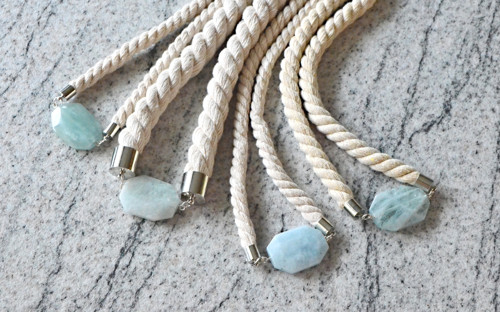 Náhrdelník Silver Rope Sparkling Aquamarine — foto 3