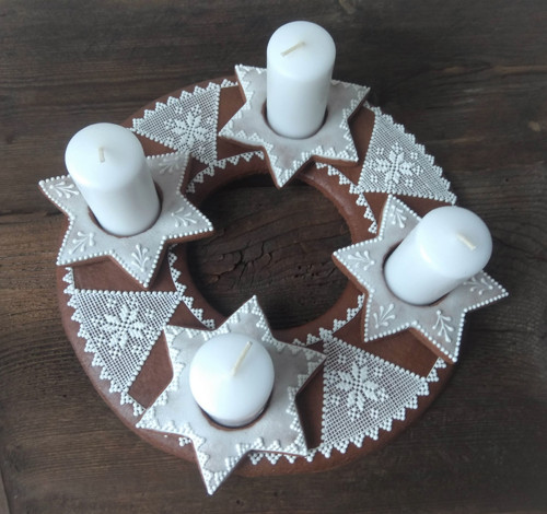 Adventní svícen s hvězdami — foto 6
