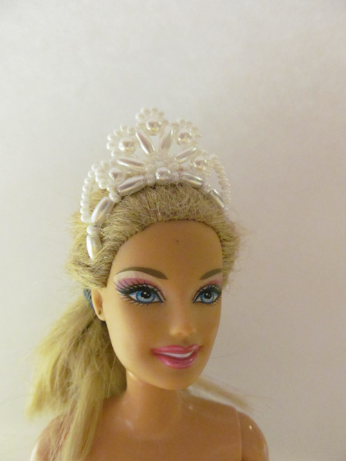 Čelenka pro Barbie - bílá — foto 3