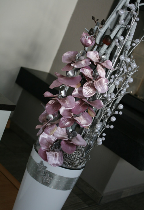 Vánoční orchideje s perličkami — foto 4