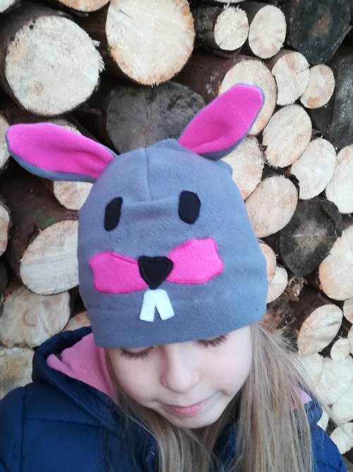 Čepice králík pro obvod 53-55cm — foto 4