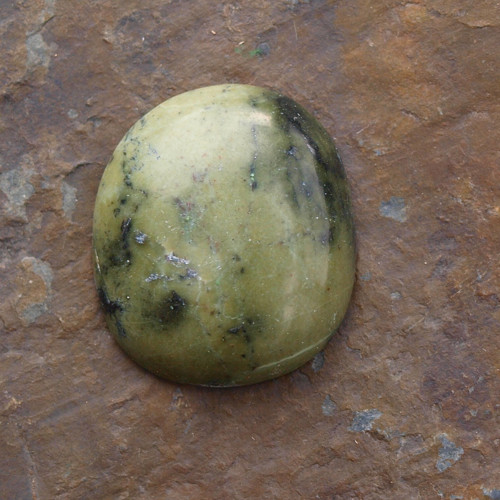 Jadeitový serpentyn, kabošon č.2014 — foto 2