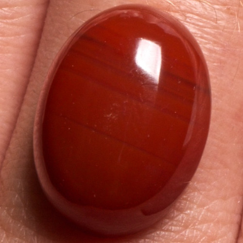 Achát - kabošon, 18x13 mm — foto 2