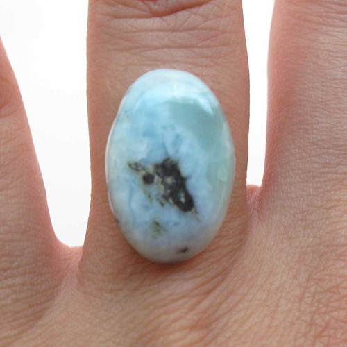 Kabošon larimar ovál 19,6mm — foto 3