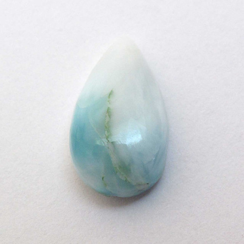 Kabošon larimar kapka 16,2mm — foto 2