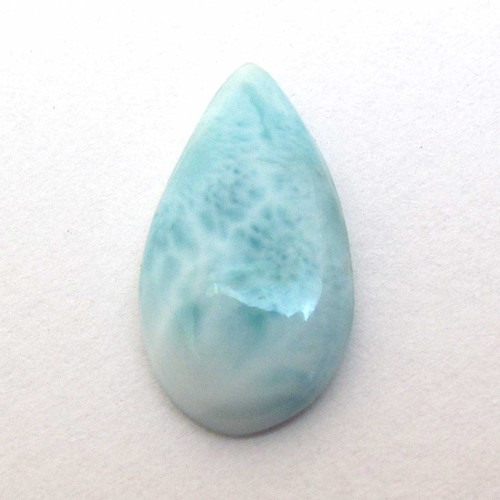 Kabošon larimar kapka 15mm — foto 2